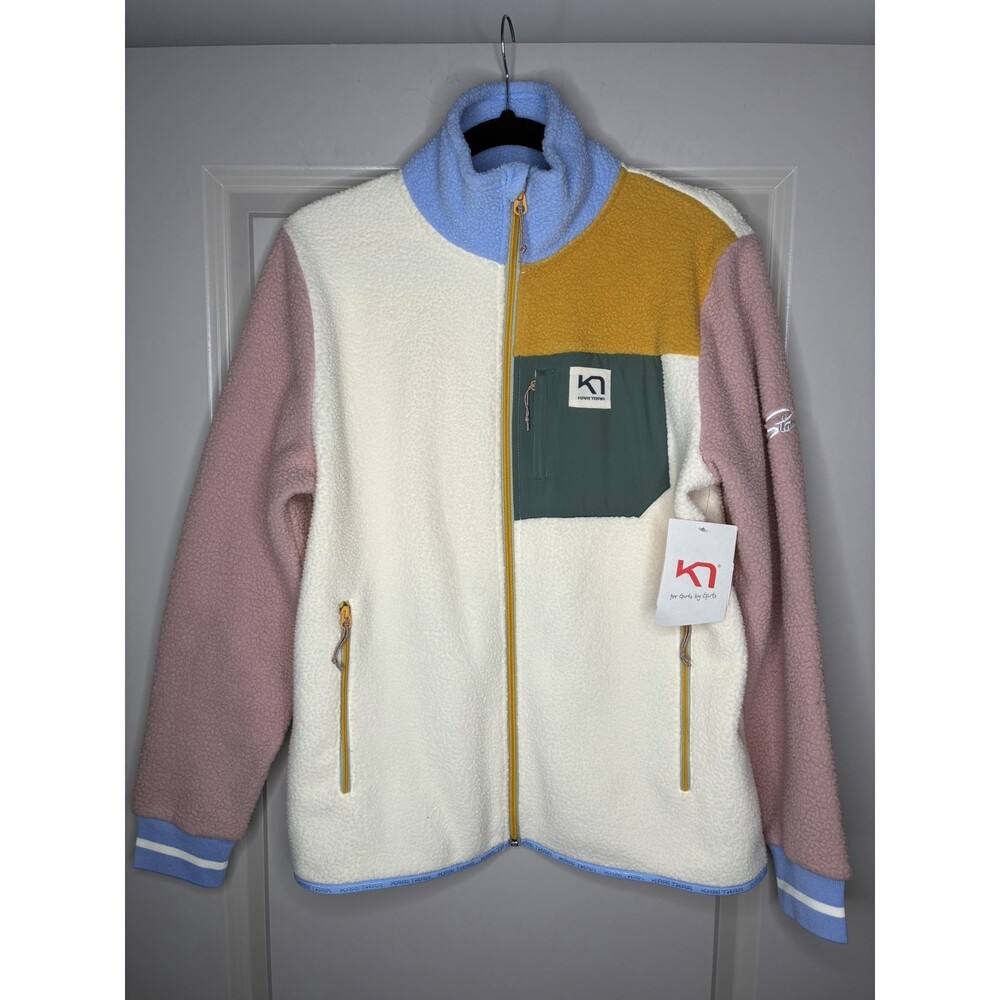 Kari Traa NWT Rothe Fleece Jacket Midlayer in Multicolor Size Medium